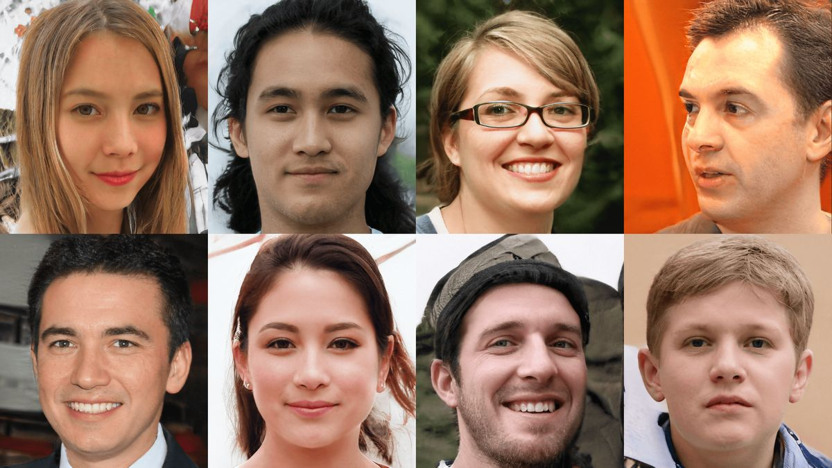 Foto di persone generate con l’AI