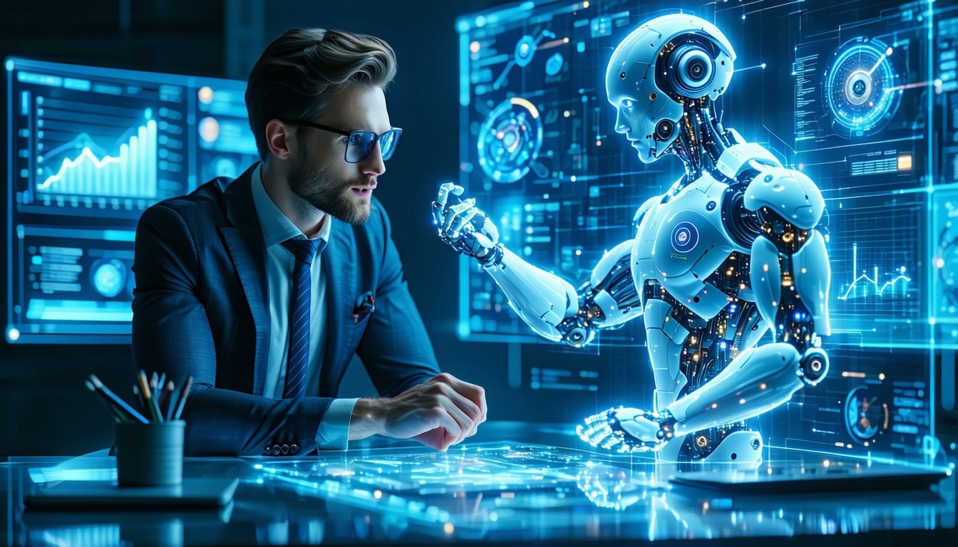 Professionista con AI