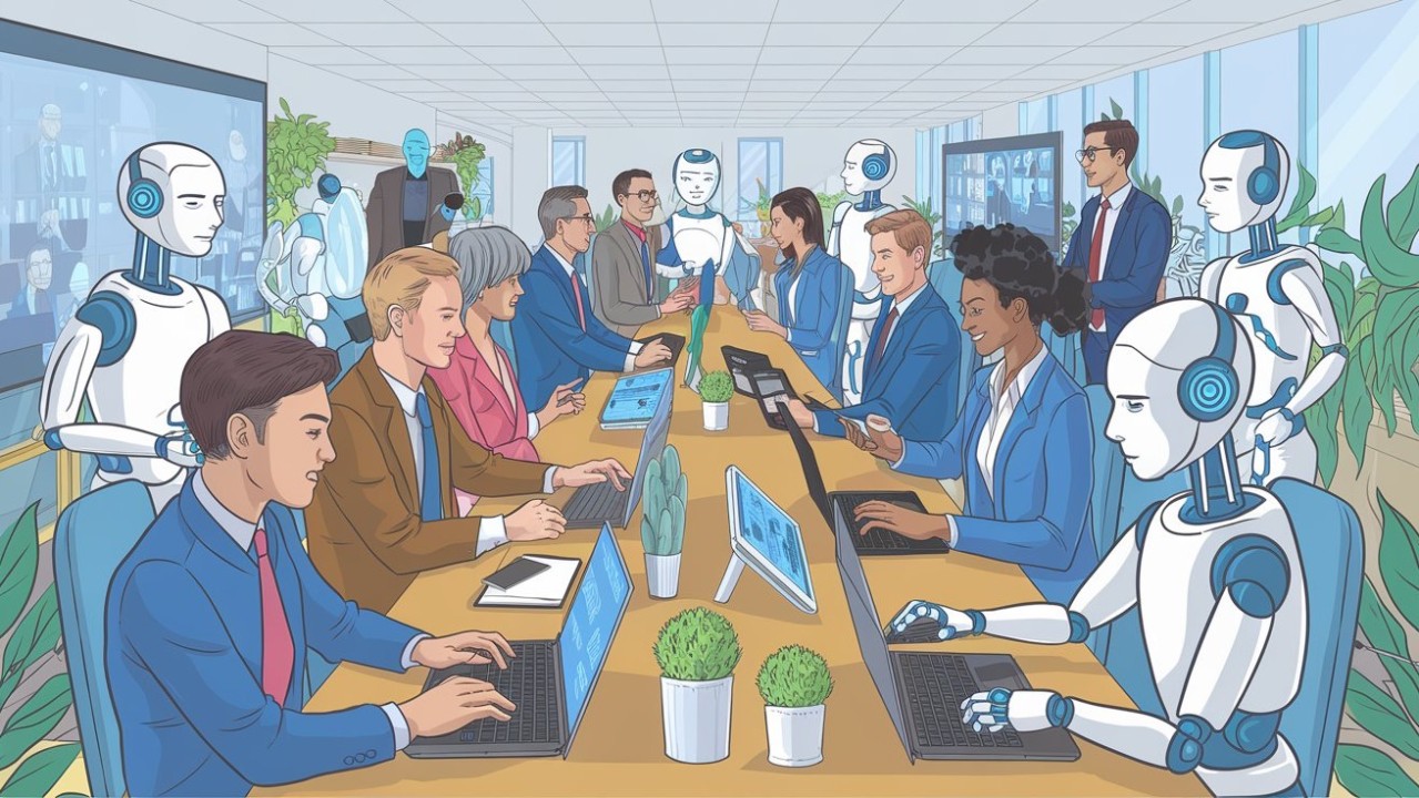 Umani collaborano con AI