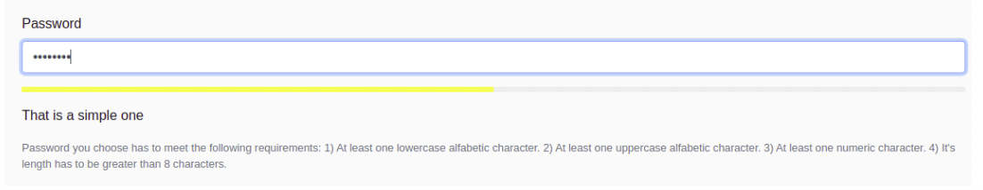 Password prompts are given with text and visual elements.